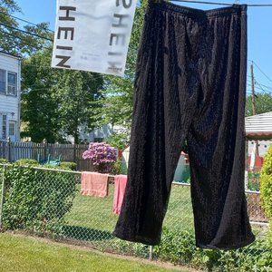 Black Sequin Misses Pants (Hi-wasit/full legs) NEW!